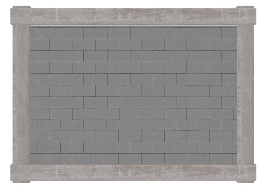 دیوارچینی به صورت متعارف